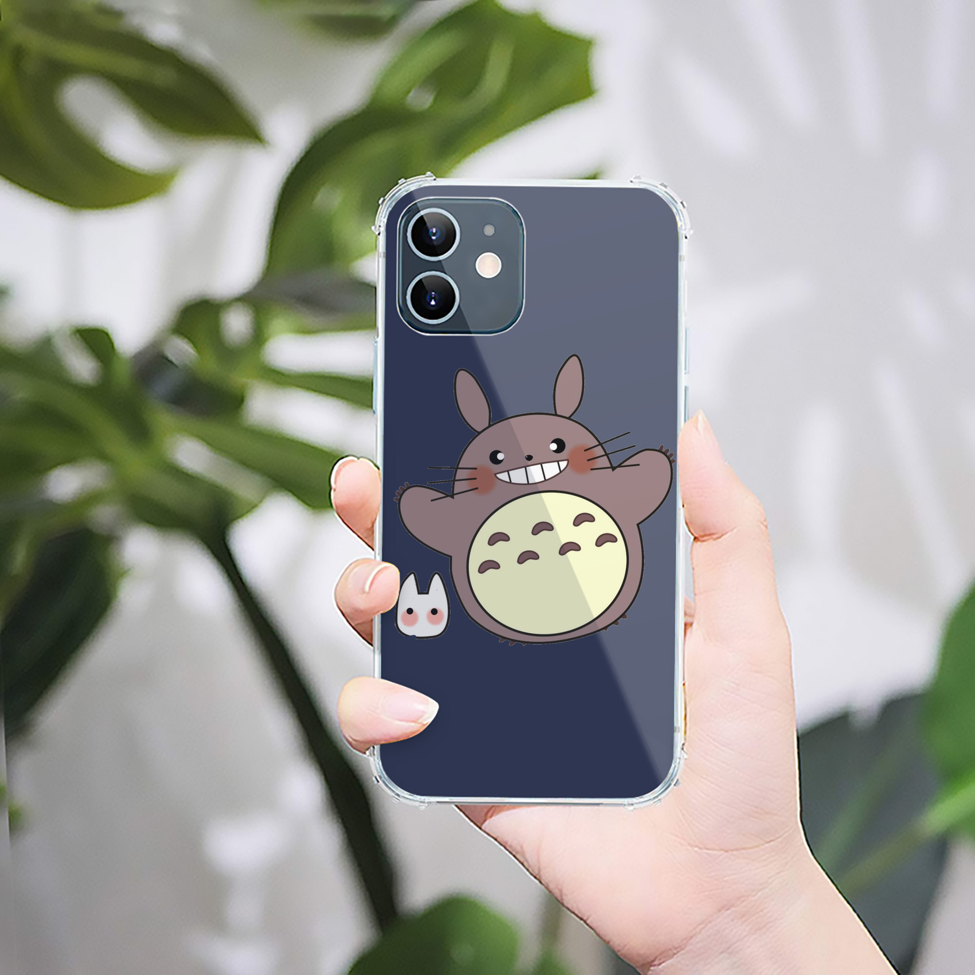 （画像用） となりのトトロ 草壁メイ 草壁サツキ My Neighbor Totoro Satsuki Kusakabe Mei Kusakabe 【iPhone 12シリーズ対応】透明スマホケース（クリアソフトケース）